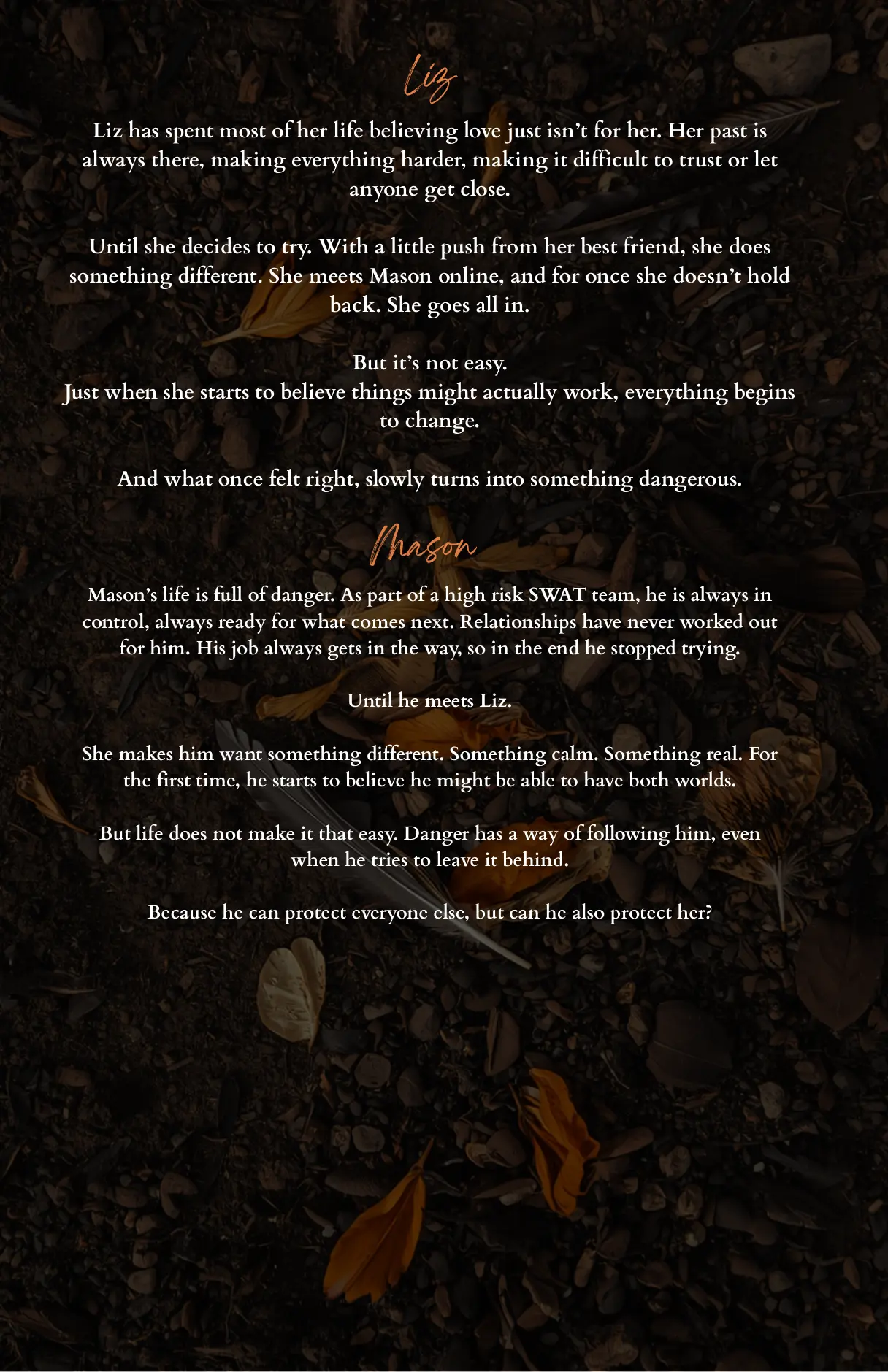 Back cover of The Safe Zone by L.M. Scarlett